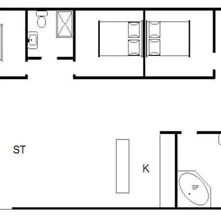 Сasa de vacaciones 6 Person In Hemmet-by Traum *