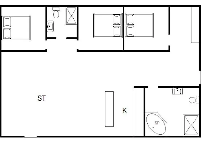 Feriehus 6 Person In Hemmet-by Traum *